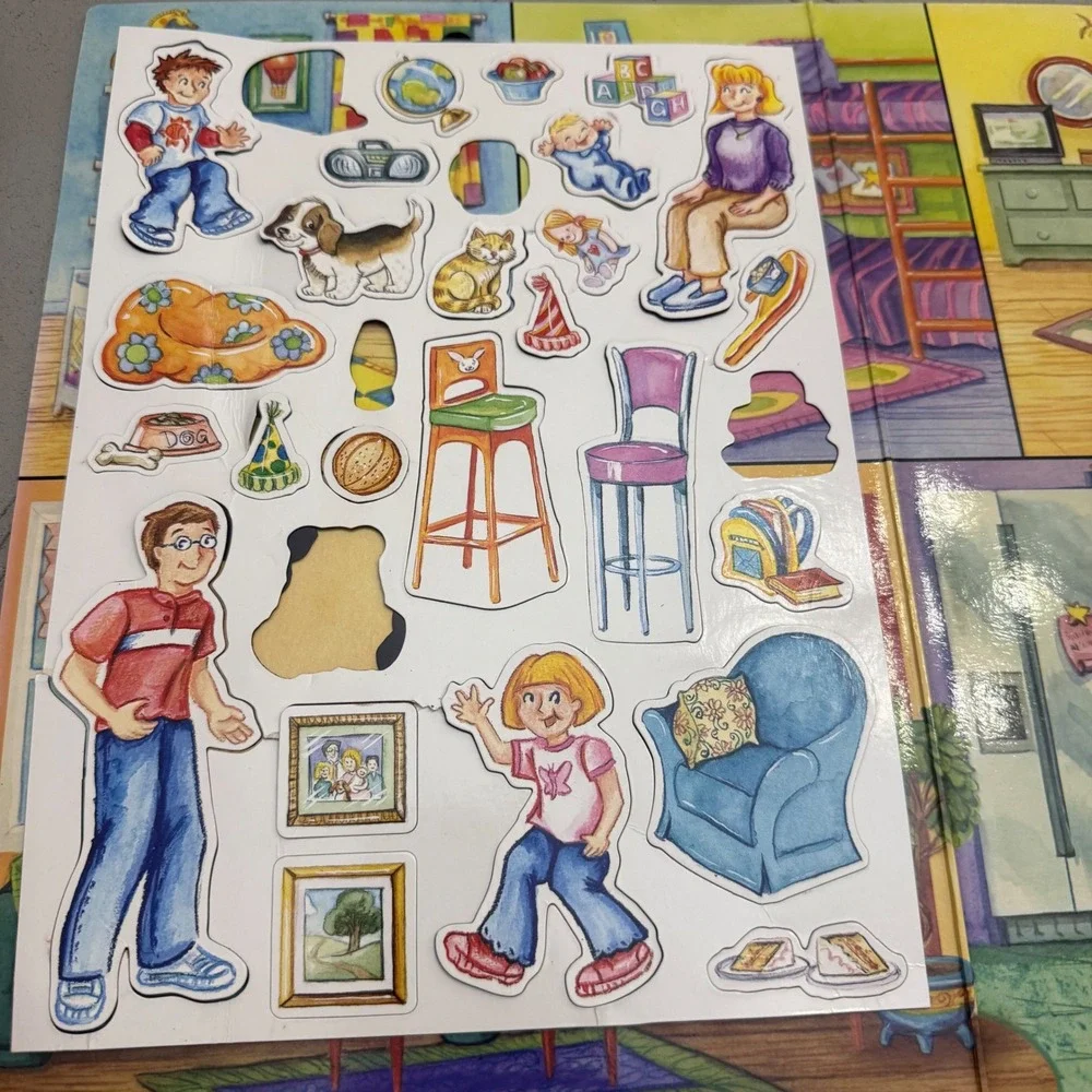 Imaginetics My Doll House Magnetic Playset 30 Magnets Travel Toy M86009 2003